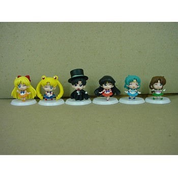 Sailor Moon anime figures set(6pcs a set)