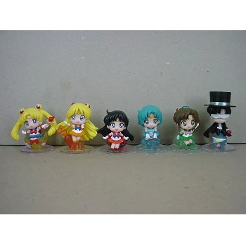 Sailor Moon anime figures set(6pcs a set)