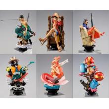 One Piece anime figures set(6pcs a set)