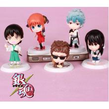 Gintama anime figures set(5pcs a set)