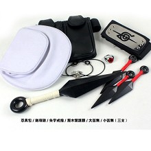 Naruto anime cos weapons set(6pcs a set)