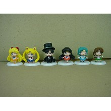 Sailor Moon anime figures set(6pcs a set)