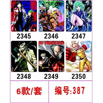 ONE PUNCH-MAN anime mouse pads set(6pcs a set)