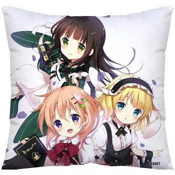 Rabbit House anime two-sided pillow