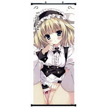 Is the order a rabbit anime wall scroll 40*102CM