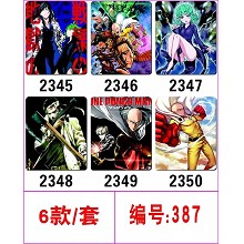 ONE PUNCH-MAN anime mouse pads set(6pcs a set)