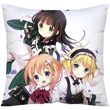 Rabbit House anime two-sided pillow