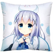 Rabbit House anime two-sided pillow