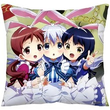 Rabbit House anime two-sided pillow