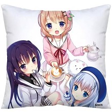 Rabbit House anime two-sided pillow