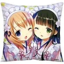 Rabbit House anime two-sided pillow