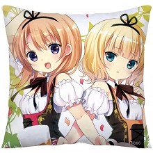 Rabbit House anime two-sided pillow