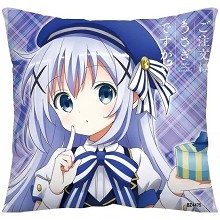 Rabbit House anime two-sided pillow