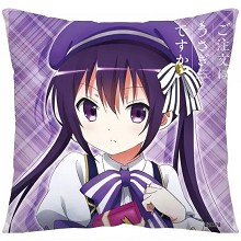 Rabbit House anime two-sided pillow