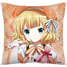 Rabbit House anime two-sided pillow