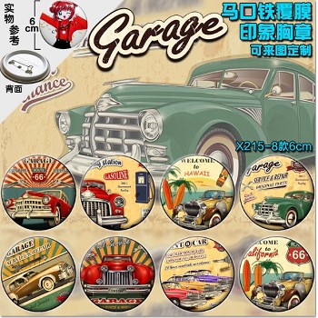 The cars  brooch pins(8pcs a set)6CM