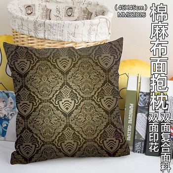 The two-sided cotton fabric pillow