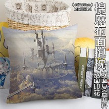 The anime two-sided cotton fabric pillow