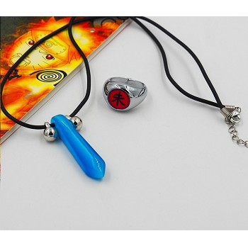 Naruto anime necklace+ring