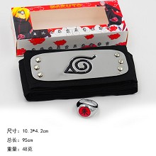 Naruto anime ring+headband a set