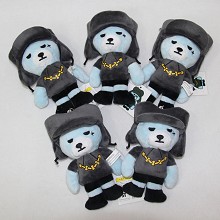 6inches Bigbang bear plush dolls set(5pcs a set)
