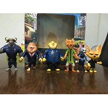 Zootopia anime figures set(6pcs a set)