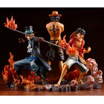 One Piece DXF Luffy+ACE+Sabo figures set(3pcs a set)