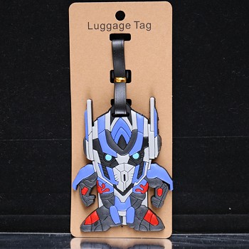 Transformers anime luggage tag