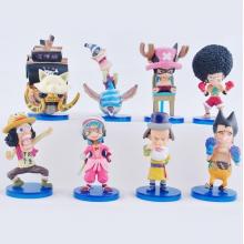 One piece anime figures set(8pcs a set)