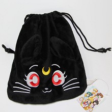 Sailor Moon anime plush drawstring bag