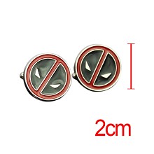 Deadpool cufflink cuff sleeve button set(2pcs a set)