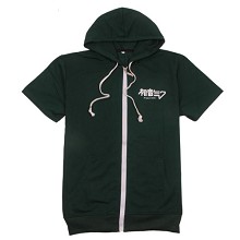 Hatsune Miku anime cotton short sleeve hoodie