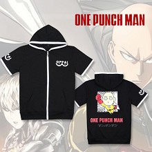 One Punch Man anime cotton short sleeve hoodie