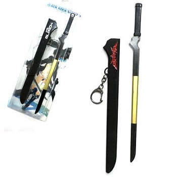 Black rock shooter anime weapon key chain 220mm