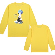 Re:Life in a different world from zero Rem long sleeve cotton t-shirt 