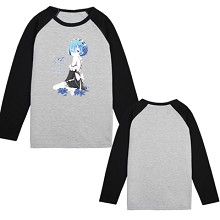 Re:Life in a different world from zero Rem long sleeve cotton t-shirt 