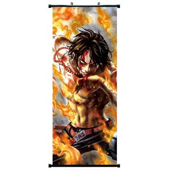 One Piece ACE anime long wall scroll 40*102CM