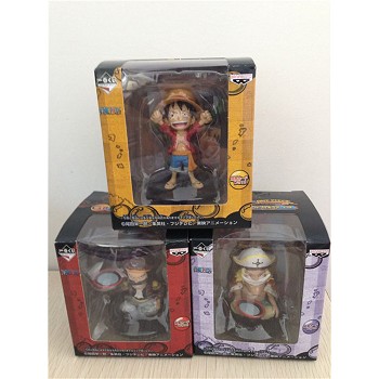 One Piece anime figures set(3pcs a set)