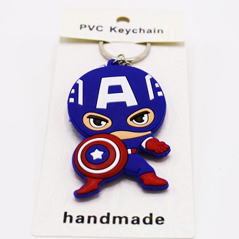 Captain America two-sided key chain