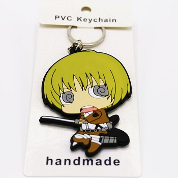 Attack on Titan anime two-sided key chain