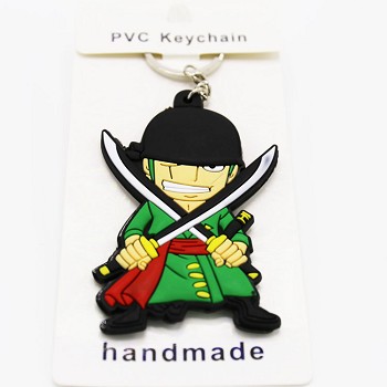 One Piece Zoro anime two-sided key chain