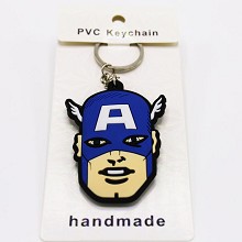 Captain America two-sided key chain