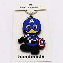 Captain America two-sided key chain