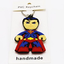 Super man two-sided key chain