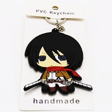 Attack on Titan anime two-sided key chain