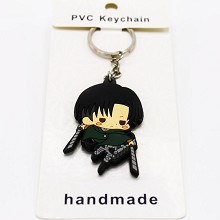 Attack on Titan anime two-sided key chain