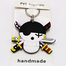 One Piece anime two-sided key chain