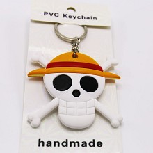 One Piece anime two-sided key chain