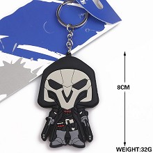 Overwatch two-sided key chain