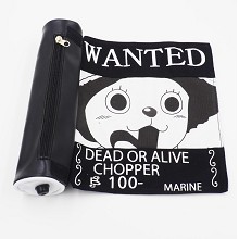 One Piece Chopper wanted anime pen bag